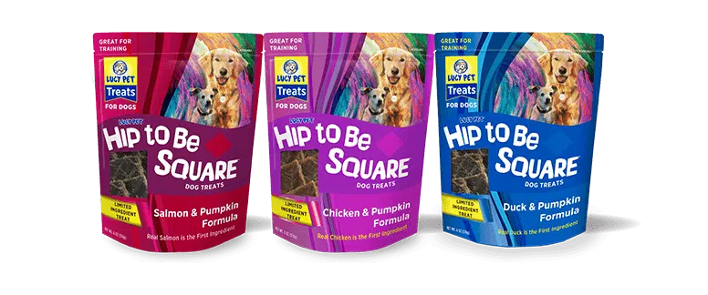 Lucy Pet Hip to Be Square Dog Treats 